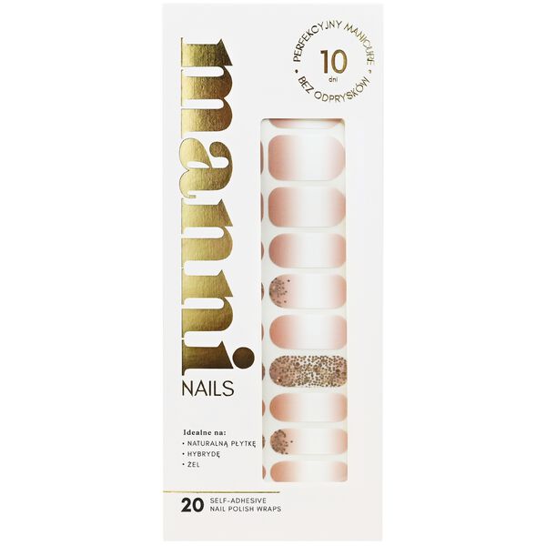 Самоклеящийся лак для ногтей Золушка, 20 шт./1 упаковка. Manni Nails
Самоклеящийся лак для ногтей Золушка, 20 шт./1 упаковка. Manni Nails