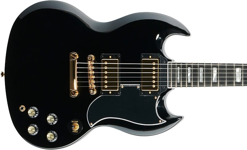 Электрогитара Epiphone SG Custom Electric Guitar Ebony Gold Hardware
Электрогитара Epiphone SG Custom Electric Guitar Ebony Gold Hardware