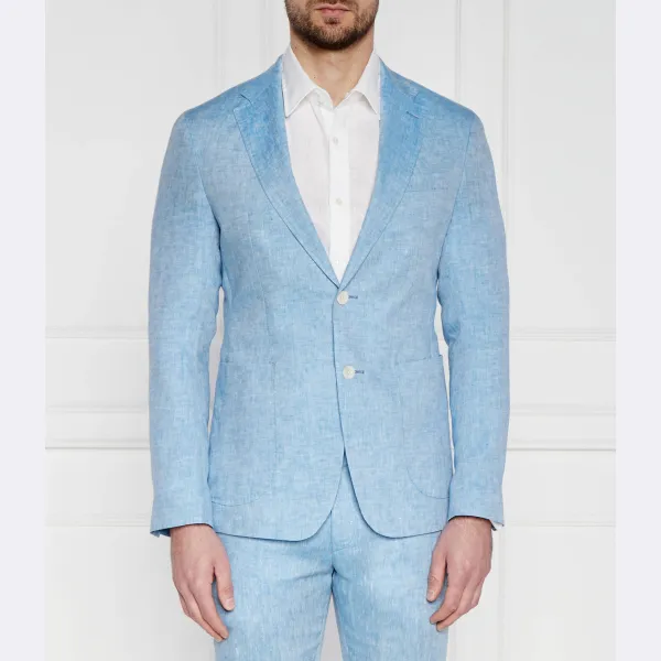 Элегантная льняная куртка узкого кроя Hoverest Joop!, синий 
Элегантная льняная куртка узкого кроя Hoverest Joop!, синий