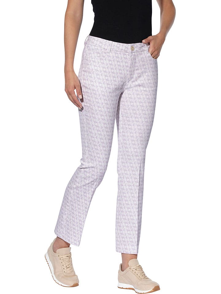 Тканевые брюки Heine, белый/фиолетовый
Тканевые брюки Heine, белый/фиолетовый