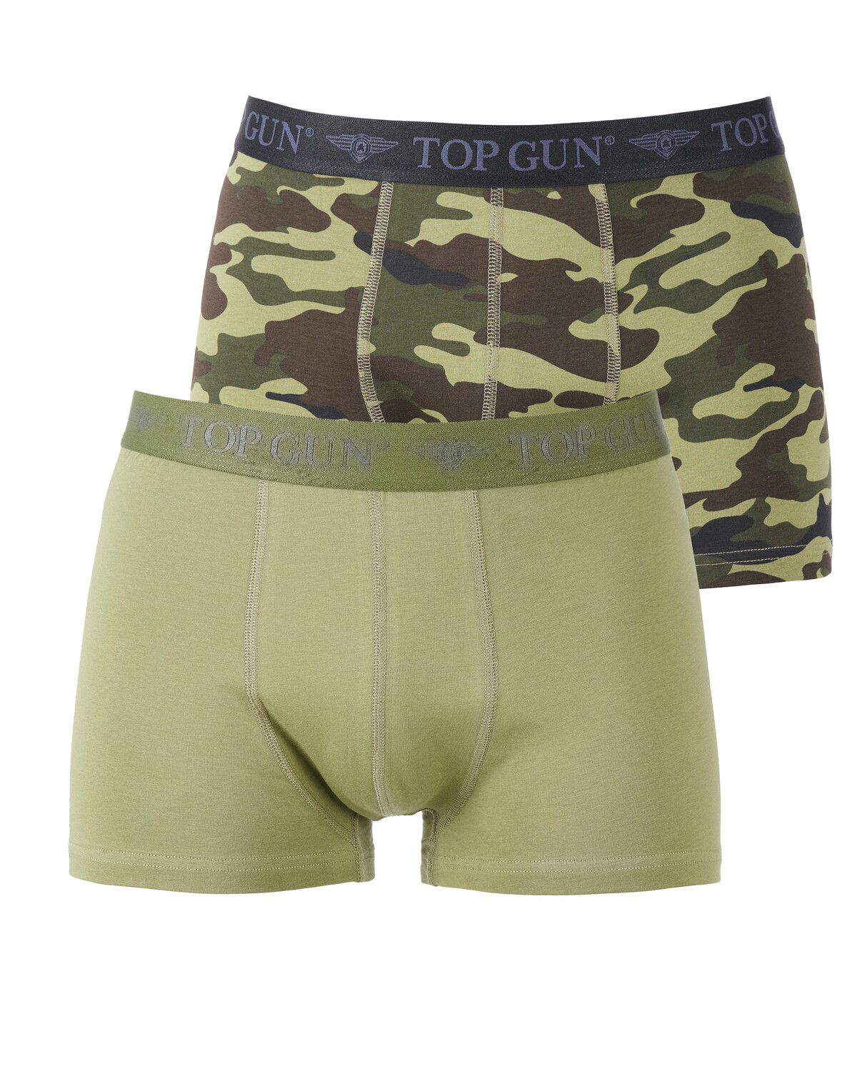 Боксеры TOP GUN Boxershorts Doppelpack TGUW001, цвет camo - olive 
Боксеры TOP GUN Boxershorts Doppelpack TGUW001, цвет camo - olive