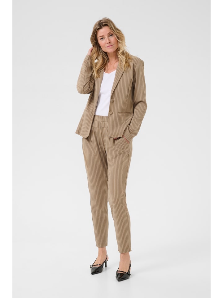 Cream Вязаные брюки CRAnett прямого кроя в белую полоску Fossil
Cream Вязаные брюки CRAnett прямого кроя в белую полоску Fossil