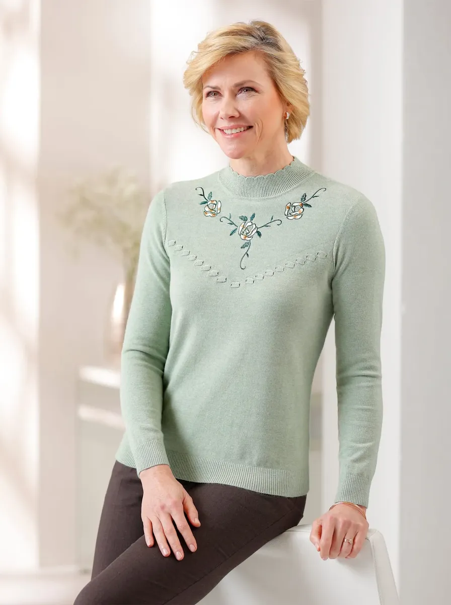 Классический вязаный свитер "Пуловер" Classic, цвет Eucalyptus-Meliert
Классический вязаный свитер "Пуловер" Classic, цвет Eucalyptus-Meliert