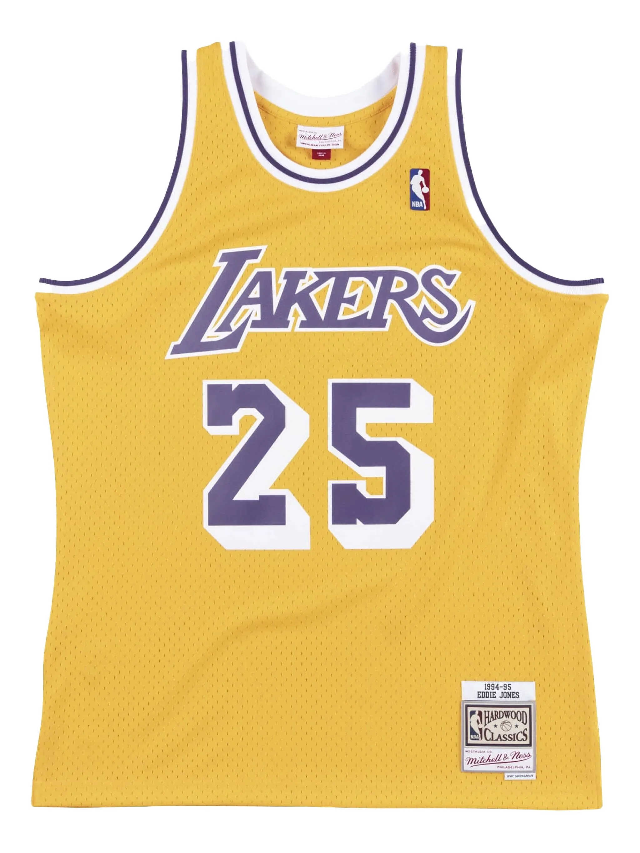 Топ Eddie Jones NBA Lakers 1994-1995 Swingman Mitchell & Ness, желтый
Топ Eddie Jones NBA Lakers 1994-1995 Swingman Mitchell & Ness, желтый
