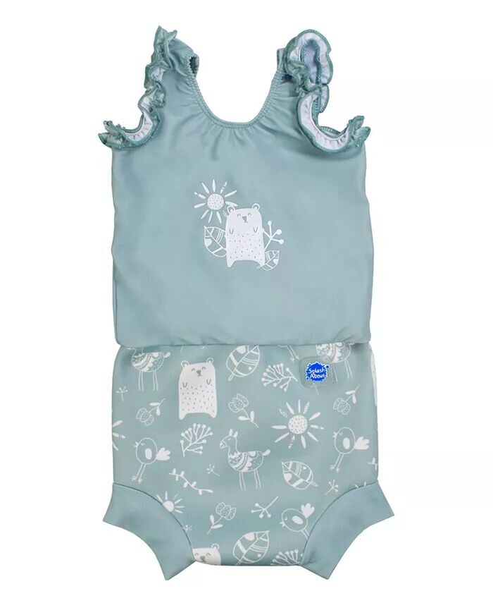 Купальник Happy Nappy для маленьких девочек с подгузником для плавания Splash About
Купальник Happy Nappy для маленьких девочек с подгузником для плавания Splash About