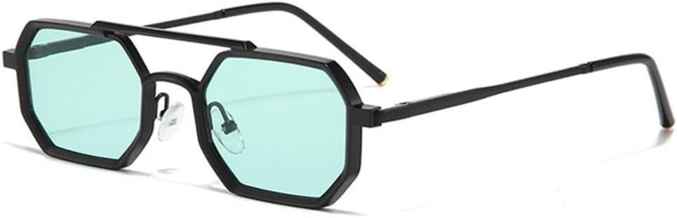 Мужские солнцезащитные очки в стиле ретро с двойной перемычкой, многоугольные, маленькие, с прозрачными линзами с градиентом цвета "океан", женские очки в металлической оправе TYUVIVO, Black Green
Мужские солнцезащитные очки в стиле ретро с двойной перемычкой, многоугольные, маленькие, с прозрачными линзами с градиентом цвета "океан", женские очки в металлической оправе TYUVIVO, Black Green