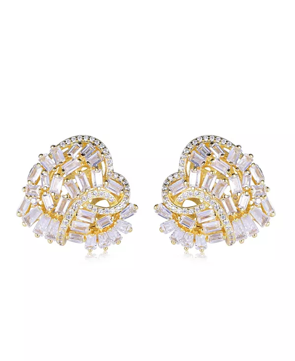 Большие серьги-сердца из стерлингового серебра с кубическим цирконием от Suzy Levian Suzy Levian New York, gold
Большие серьги-сердца из стерлингового серебра с кубическим цирконием от Suzy Levian Suzy Levian New York, gold