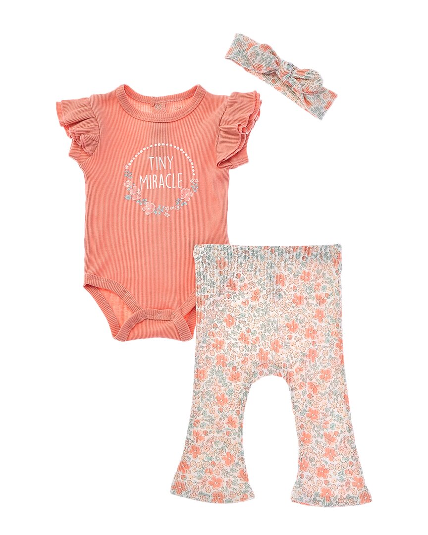 Catherine Malandrino Комплект из 3 предметов: ребристый боди и трусики, коричневый
Catherine Malandrino Комплект из 3 предметов: ребристый боди и трусики, коричневый