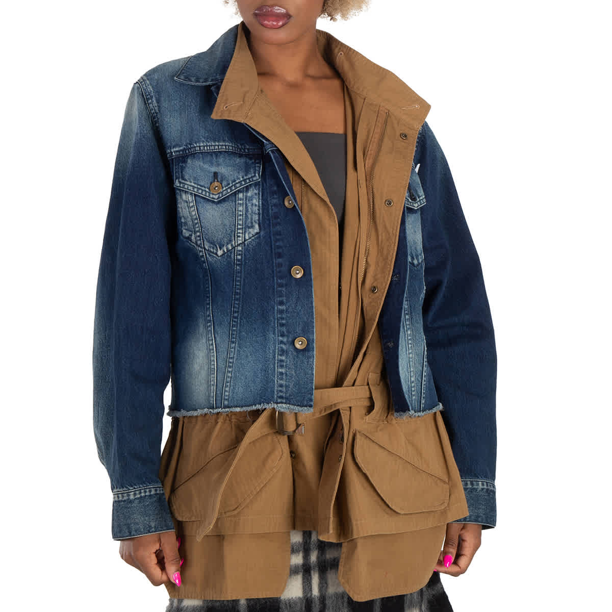 Kolor Beacon Многослойная джинсовая куртка, мультиколор
Kolor Beacon Многослойная джинсовая куртка, мультиколор