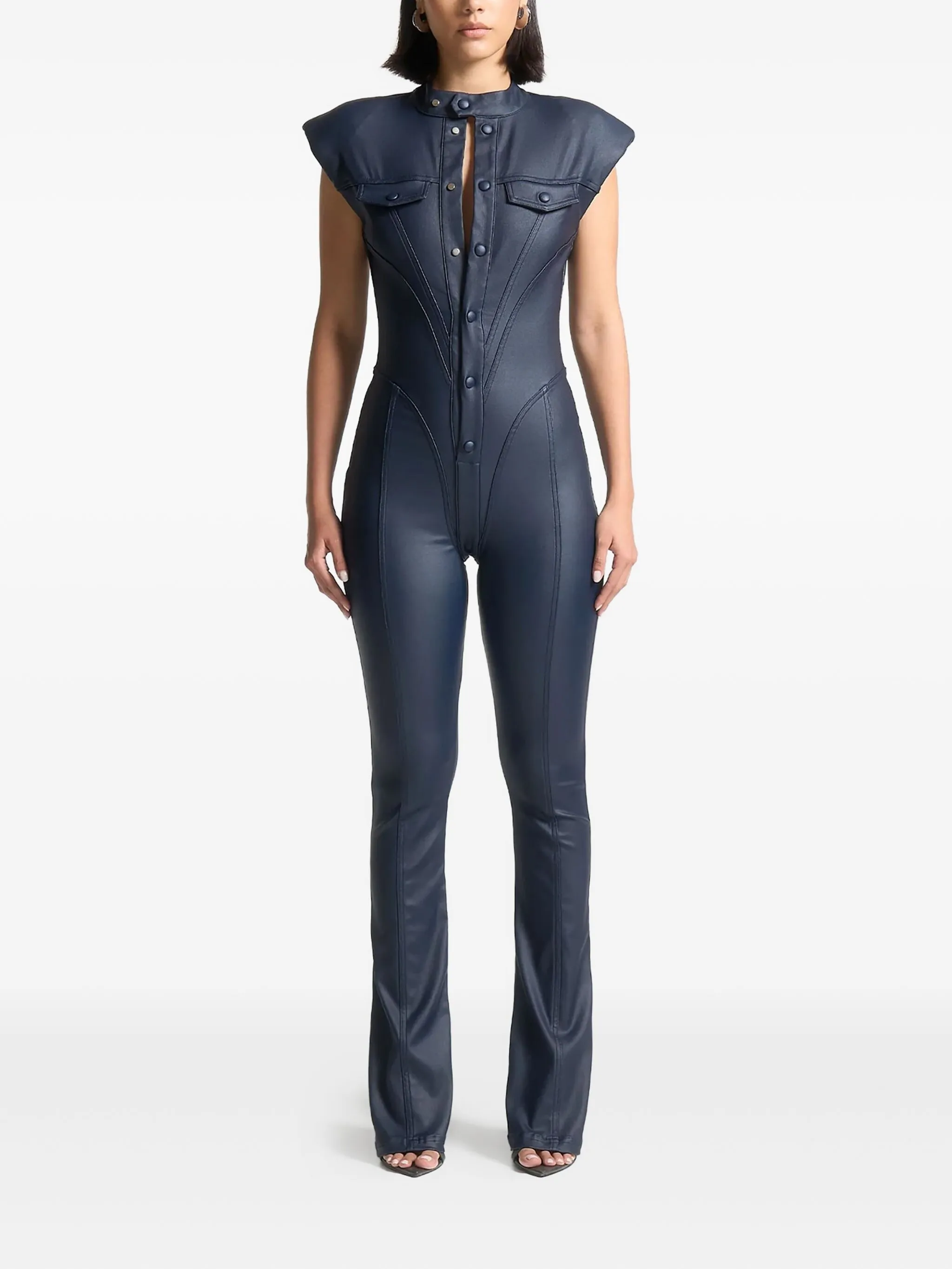 Комбинезон с объемными плечами Manière De Voir, синий
Комбинезон с объемными плечами Manière De Voir, синий