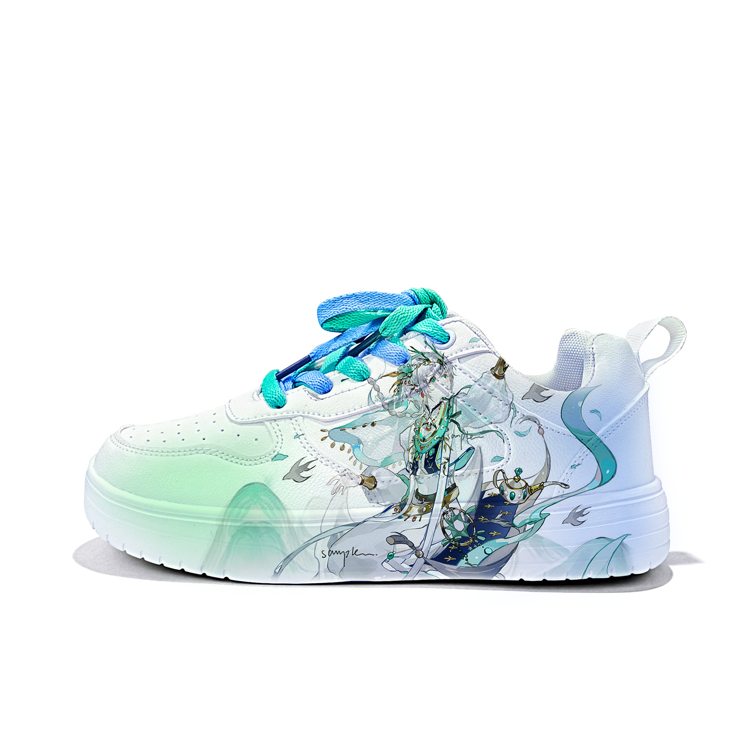 Cold cicadas yesterday Легкие и дышащие лоу-топы для скейтбординга унисекс бело-сине-зеленые ZLA5018D-VL1, цвет White Blue Green-ZLA5018D-VL1
Cold cicadas yesterday Легкие и дышащие лоу-топы для скейтбординга унисекс бело-сине-зеленые ZLA5018D-VL1, цвет White Blue Green-ZLA5018D-VL1