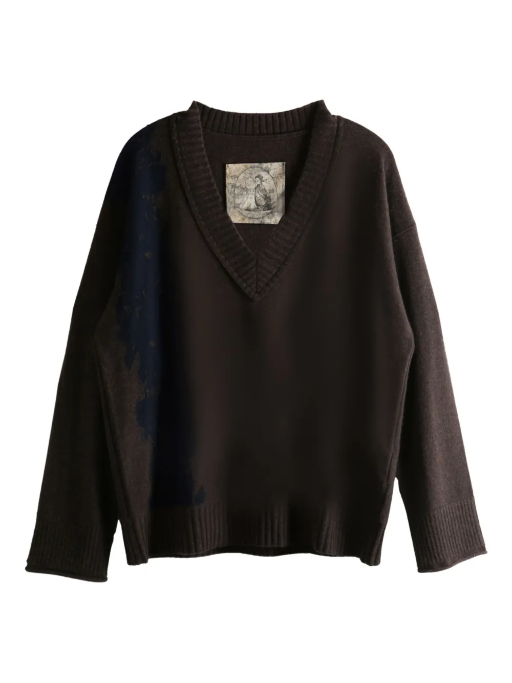 Свитер с V-образным вырезом Ziggy Chen, коричневый
Свитер с V-образным вырезом Ziggy Chen, коричневый