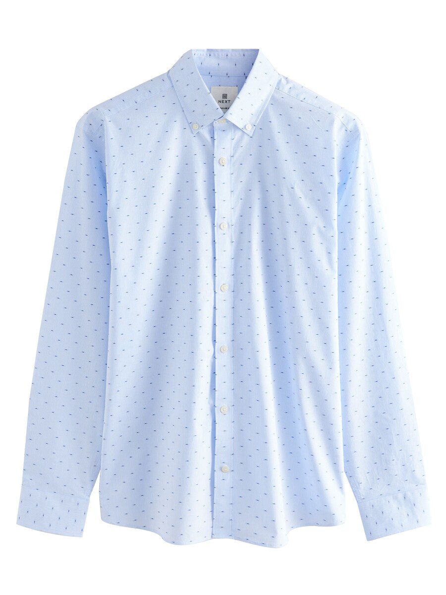 Рубашка на пуговицах классического кроя Next, светло-синий
Рубашка на пуговицах классического кроя Next, светло-синий