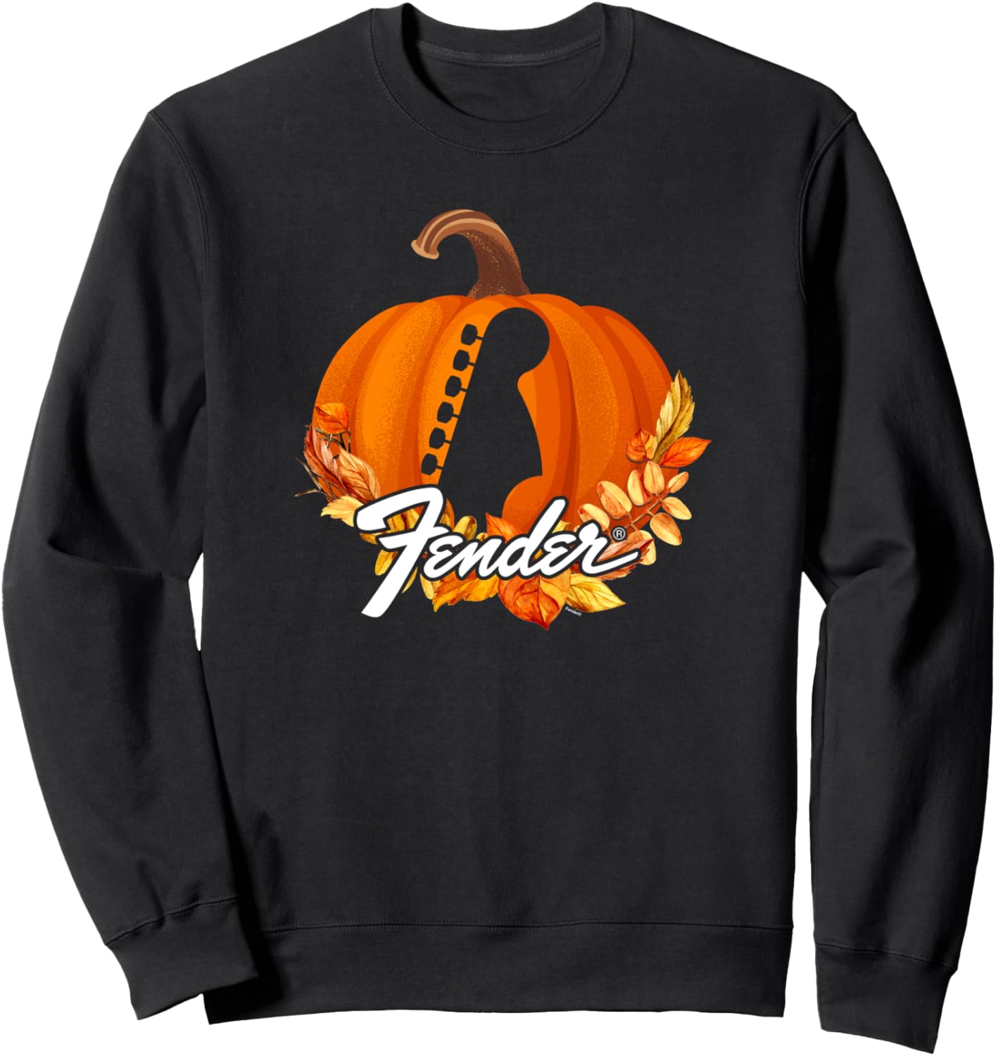 Толстовка с логотипом Fender на тему Хэллоуина: силуэт тыквенной гитары, черный
Толстовка с логотипом Fender на тему Хэллоуина: силуэт тыквенной гитары, черный