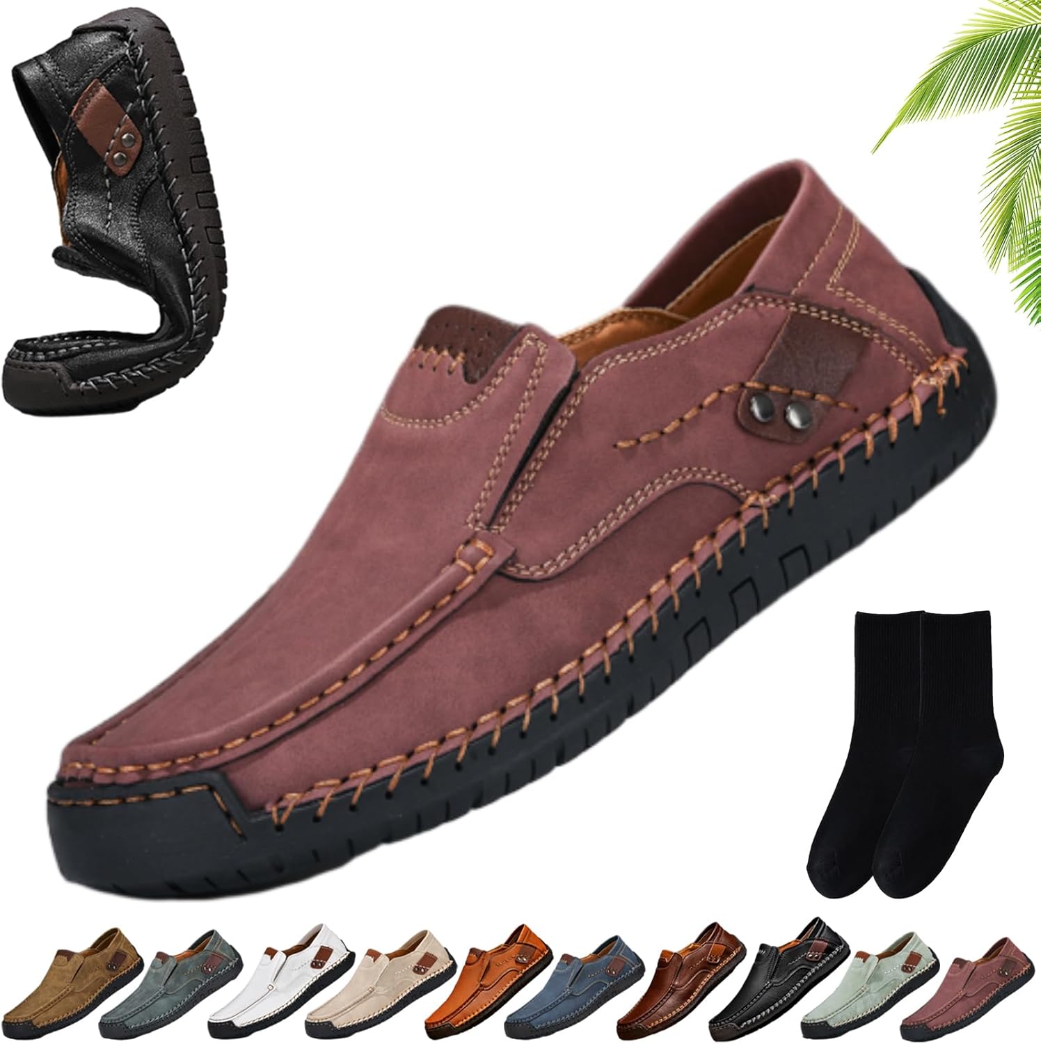 Мужские ручной работы кожаные удобные лоферы без шнурков, деловые повседневные мокасины, классические легкие нескользящие туфли и прогулок, для работы в офисе Xylawave, темно-красный
Мужские ручной работы кожаные удобные лоферы без шнурков, деловые повседневные мокасины, классические легкие нескользящие туфли и прогулок, для работы в офисе Xylawave, темно-красный