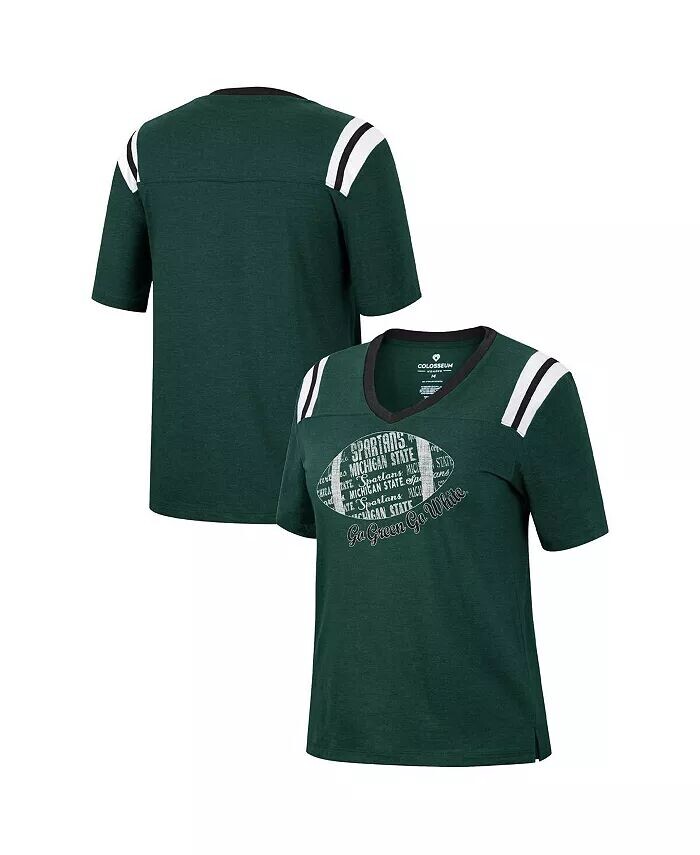 Женская зеленая футболка с треугольным рисунком Michigan State Spartans 15 Min Early Football с v-образным вырезом Colosseum
Женская зеленая футболка с треугольным рисунком Michigan State Spartans 15 Min Early Football с v-образным вырезом Colosseum
