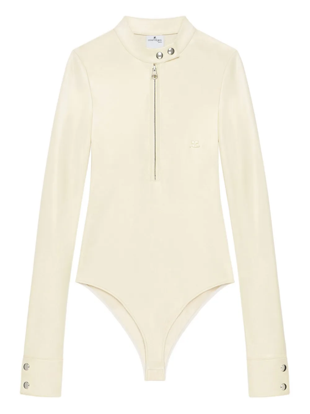 Боди на молнии с длинными рукавами Courrèges, нейтральный
Боди на молнии с длинными рукавами Courrèges, нейтральный