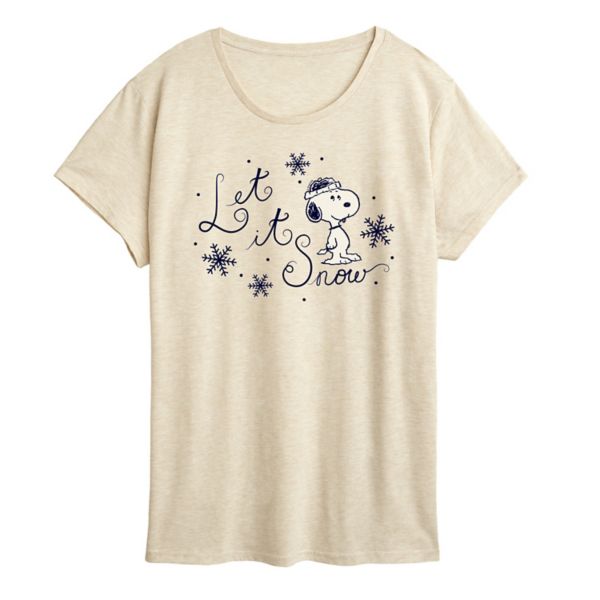 Женская футболка с принтом "Снупи и снег" Licensed Character, бежевый
Женская футболка с принтом "Снупи и снег" Licensed Character, бежевый