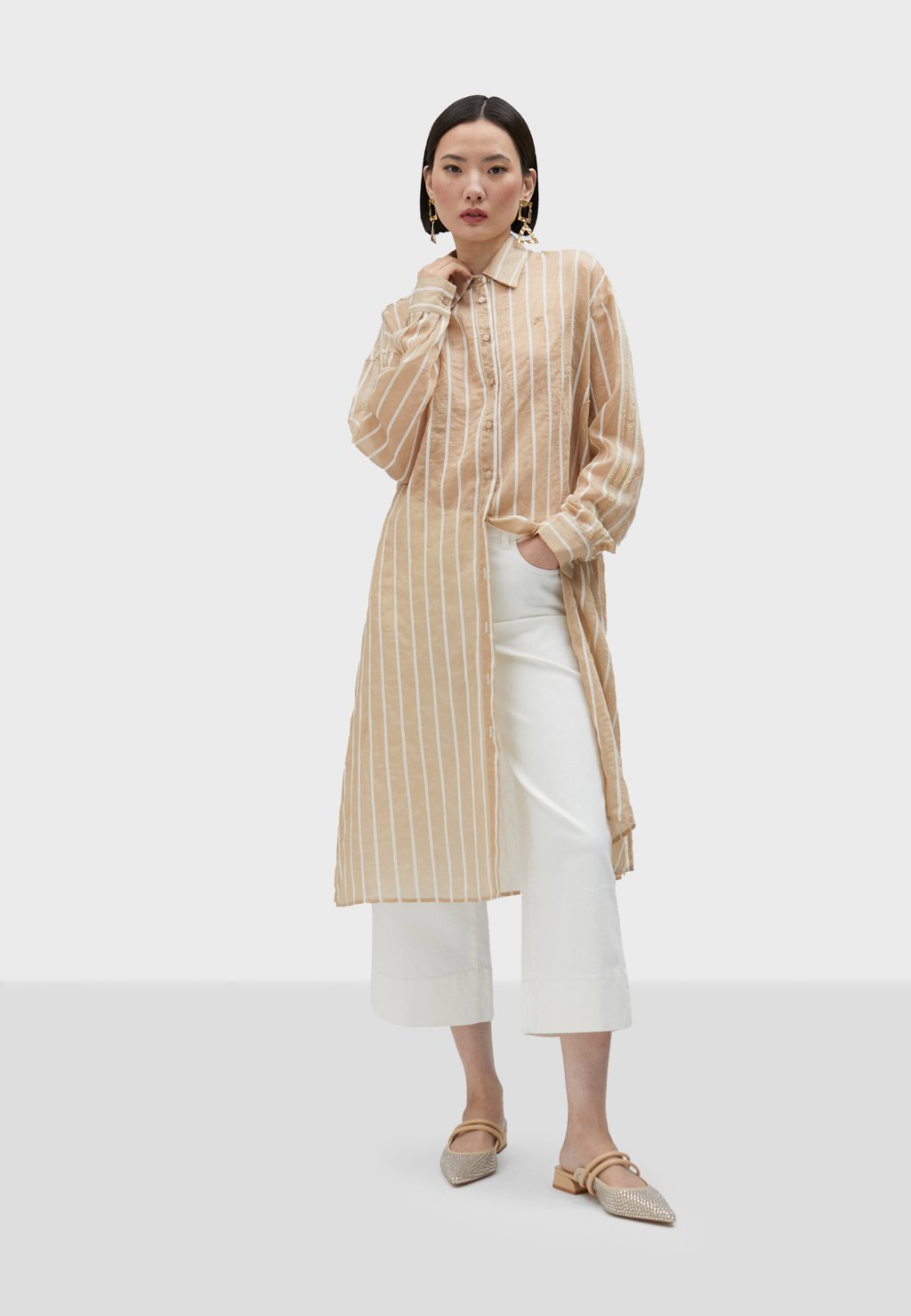 Блузка на пуговицах LOLA CASADEMUNT, бежевый
Блузка на пуговицах LOLA CASADEMUNT, бежевый