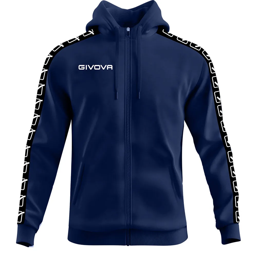 Толстовка Givova Band full zip, синий
Толстовка Givova Band full zip, синий