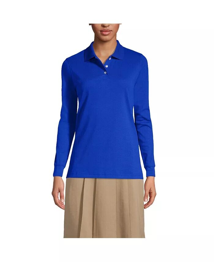 Женская школьная форма, рубашка поло с длинными рукавами и интерлоком Lands' End, синий
Женская школьная форма, рубашка поло с длинными рукавами и интерлоком Lands' End, синий