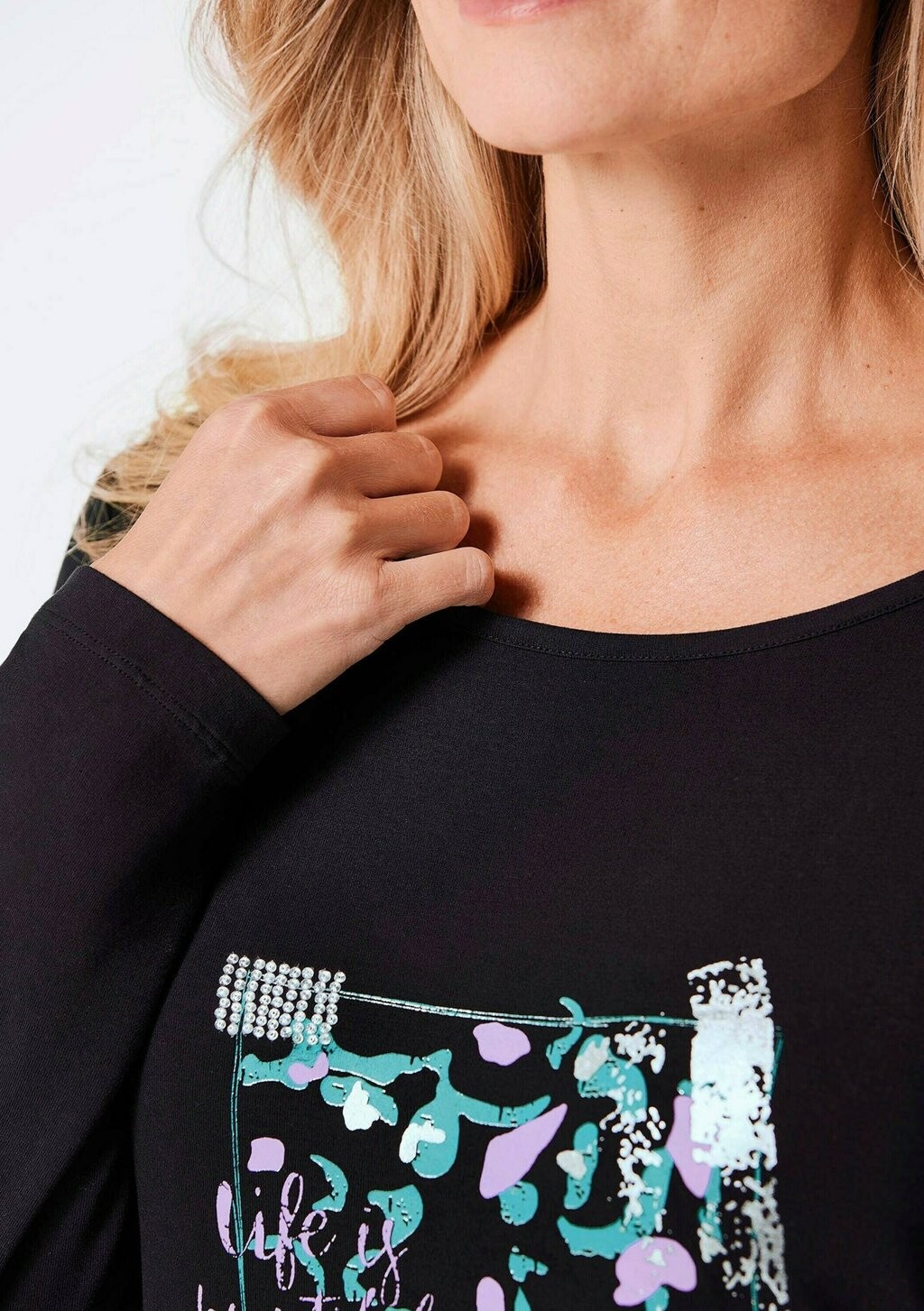 Топ с длинными рукавами GOLDNER, черный
Топ с длинными рукавами GOLDNER, черный