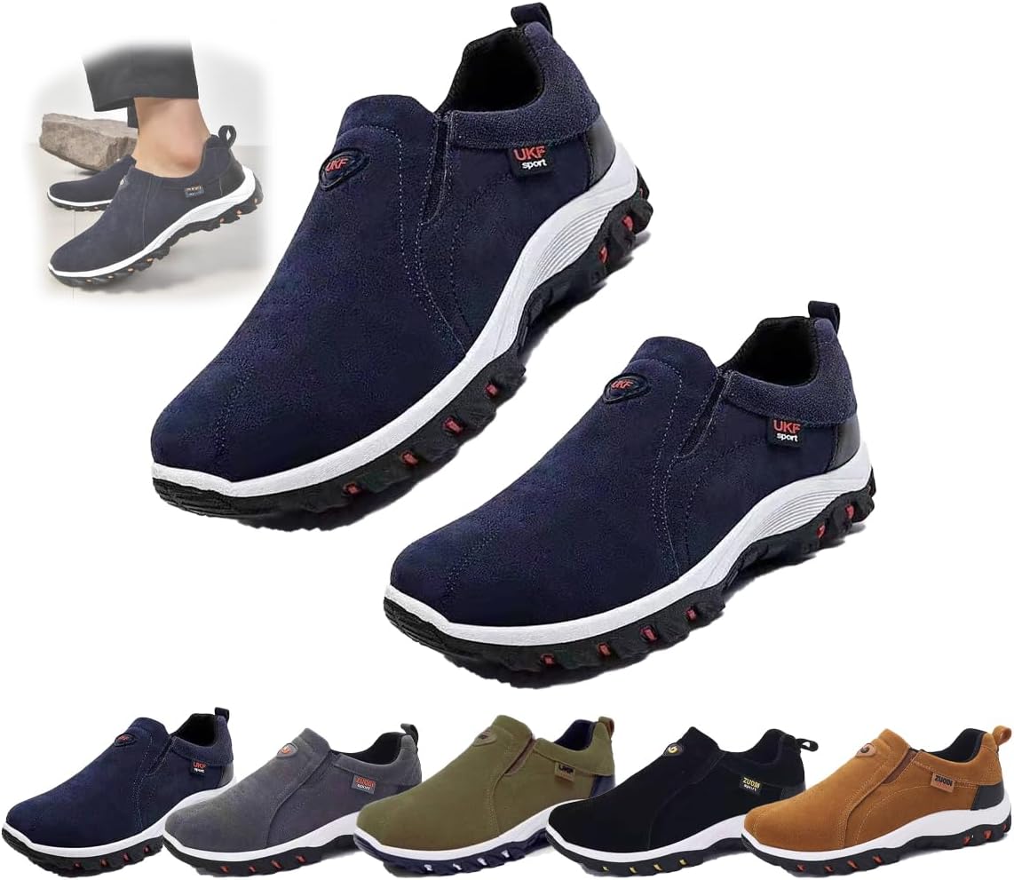 Мужские водонепроницаемые ортопедические прогулочные кроссовки, походные кеды без шнурков, с поддержкой свода стопы, комфорт на весь день для активного отдыха на природе Generic, синий
Мужские водонепроницаемые ортопедические прогулочные кроссовки, походные кеды без шнурков, с поддержкой свода стопы, комфорт на весь день для активного отдыха на природе Generic, синий