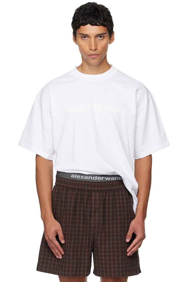 Alexander Wang Белая футболка с коротким рукавом
Alexander Wang Белая футболка с коротким рукавом