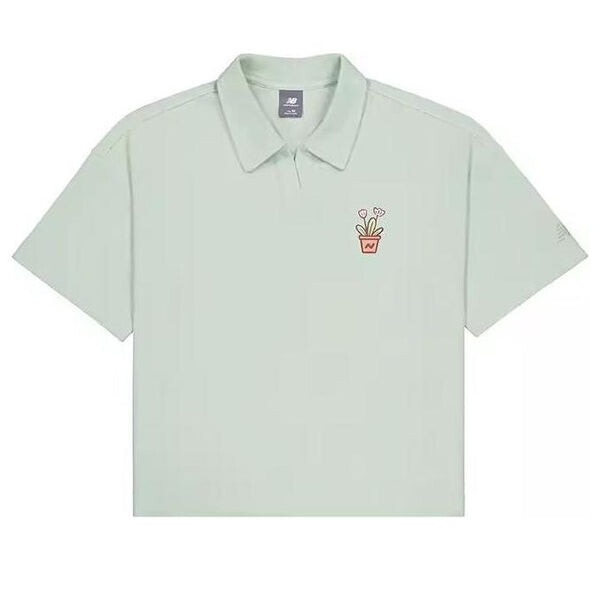 Рубашка поло с рисунком в виде растения в горшке New Balance, голубой
Рубашка поло с рисунком в виде растения в горшке New Balance, голубой