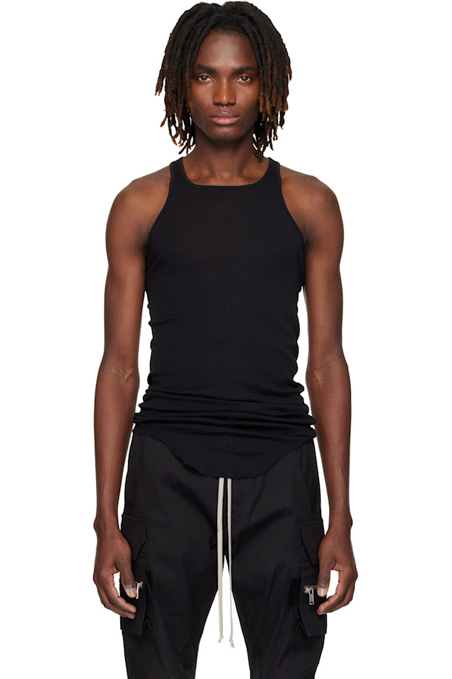 Базовая ребристая майка Temple Rick Owens, черный
Базовая ребристая майка Temple Rick Owens, черный