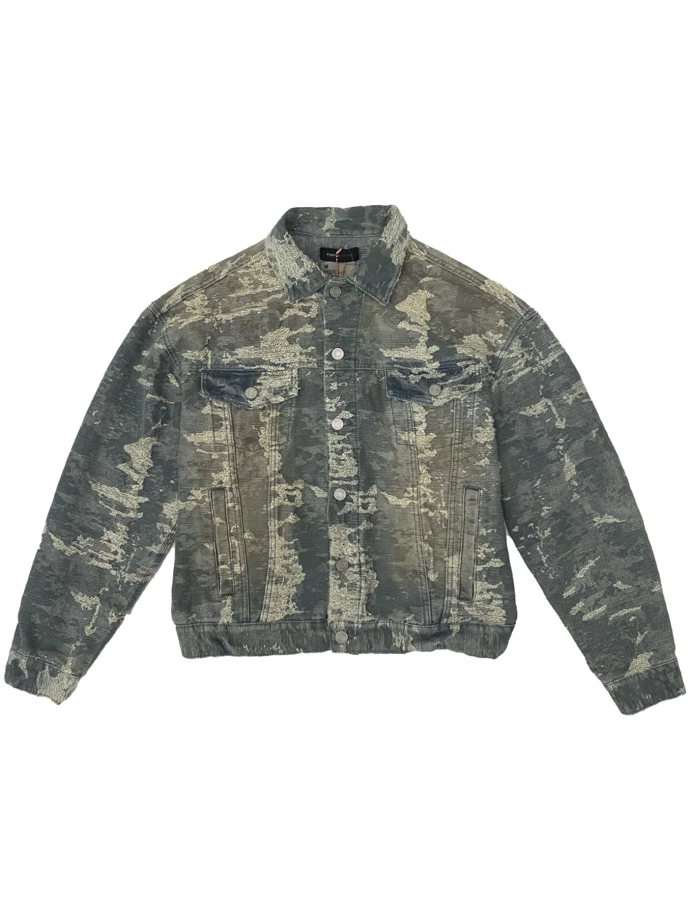 Джинсовая куртка с жаккардовым узором Purple Brand, серый
Джинсовая куртка с жаккардовым узором Purple Brand, серый