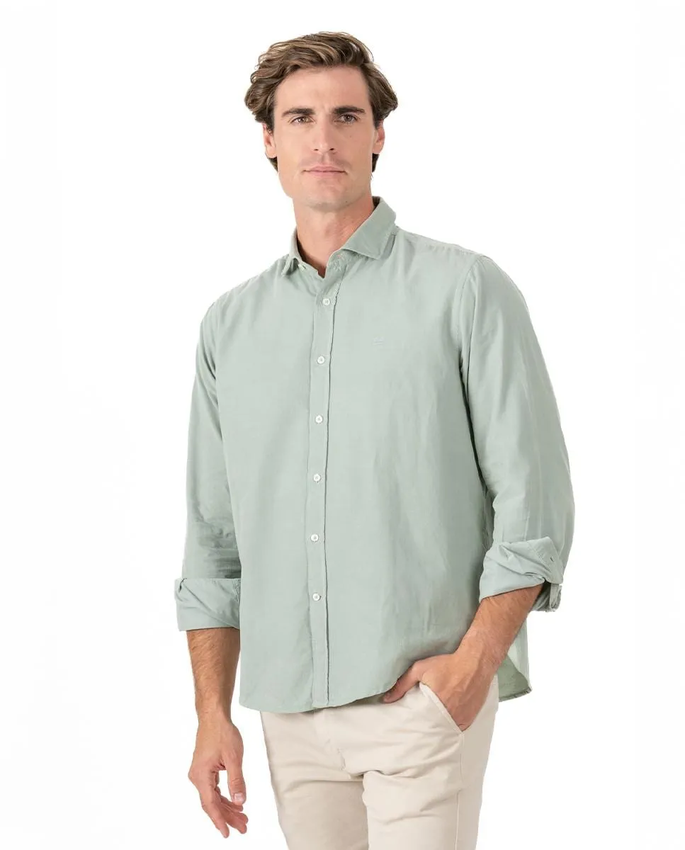 Мужская хлопковая рубашка классического кроя однотонная Makarthy, светло-зеленый
Мужская хлопковая рубашка классического кроя однотонная Makarthy, светло-зеленый