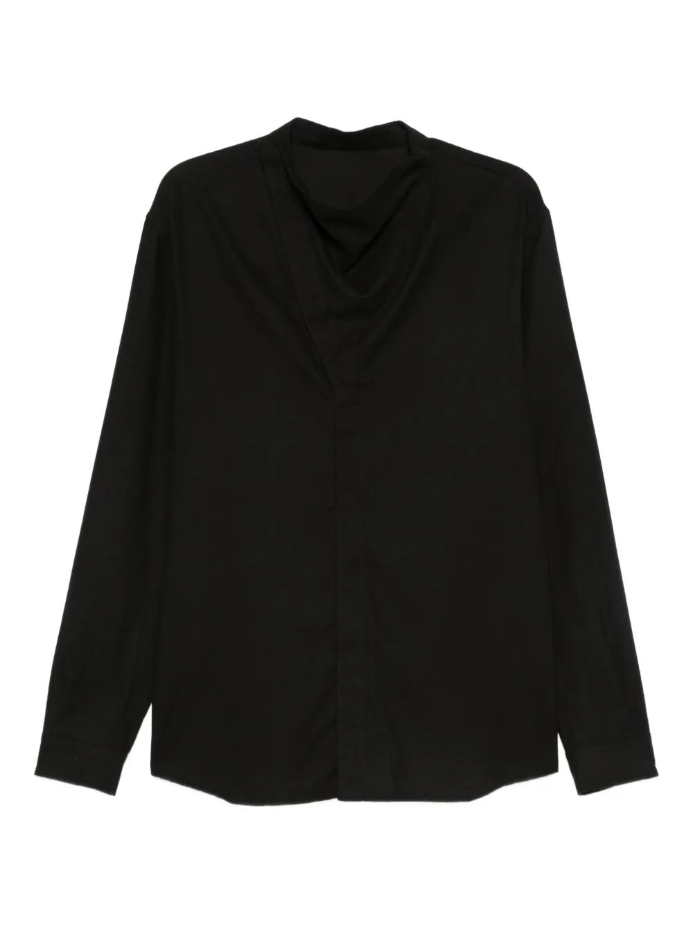 Рубашка с высоким воротником и длинными рукавами Rick Owens, черный
Рубашка с высоким воротником и длинными рукавами Rick Owens, черный