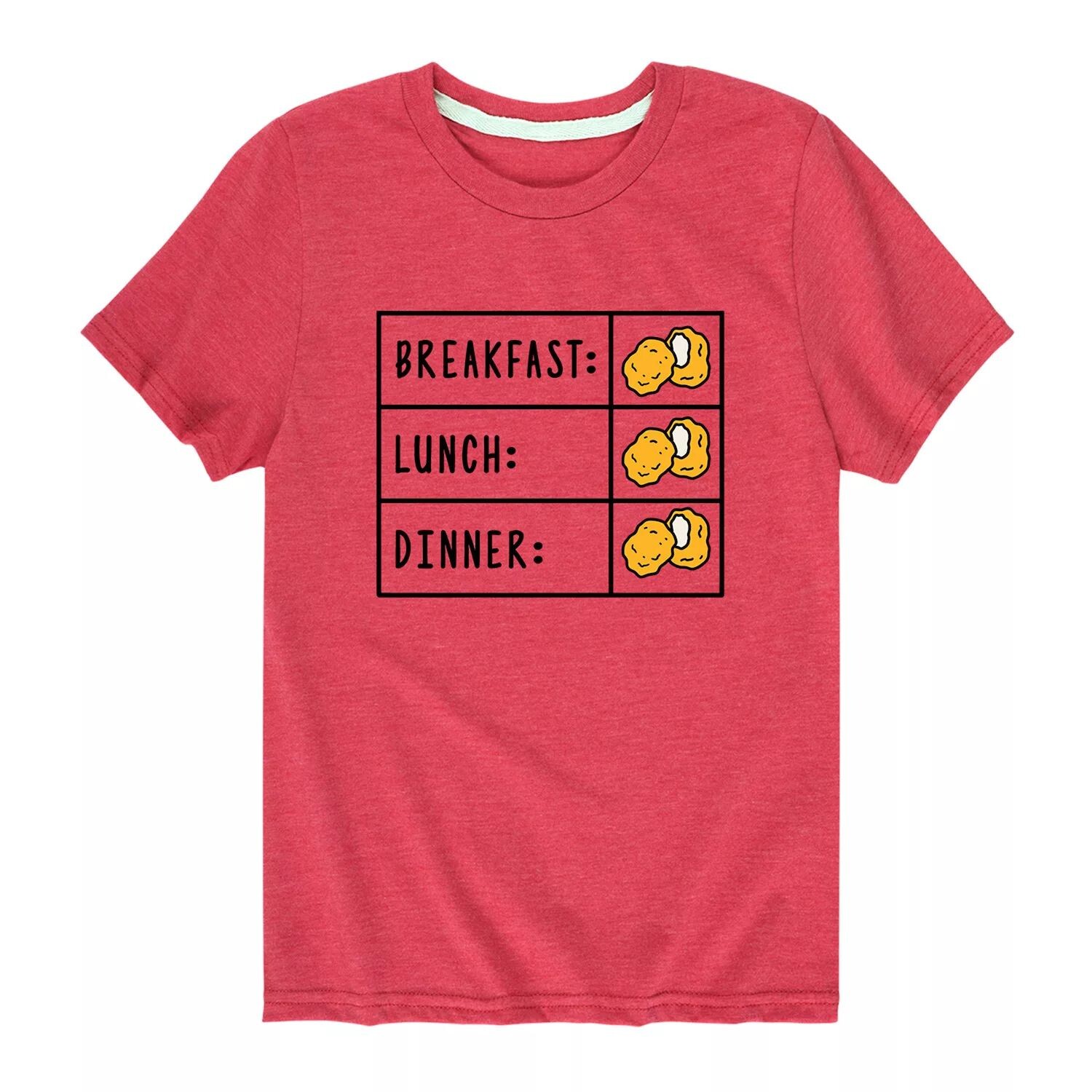 Футболка с рисунком для мальчиков 8–20 лет «Наггетс», завтрак, обед, ужин Licensed Character
Футболка с рисунком для мальчиков 8–20 лет «Наггетс», завтрак, обед, ужин Licensed Character