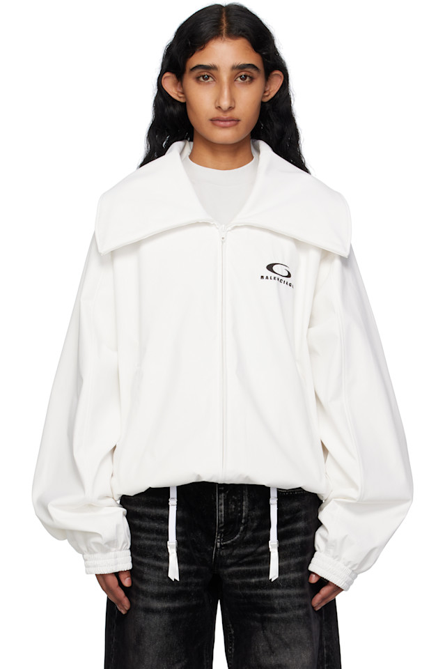 Зип-трековая куртка Balenciaga, белый
Зип-трековая куртка Balenciaga, белый