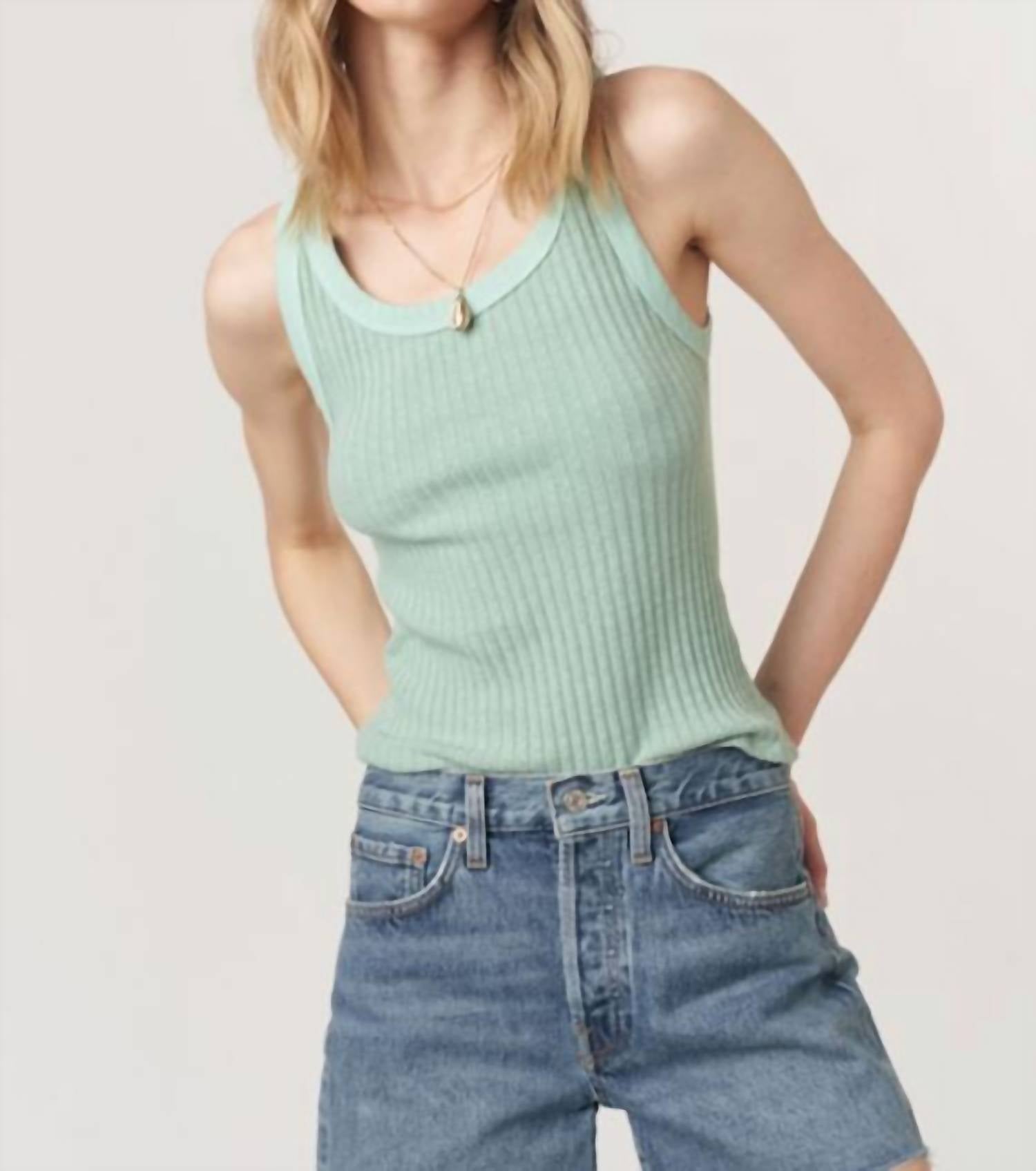 Майка-свитер Cooper Rib Tank в цвете Mint Kiss PROJECT SOCIAL T
Майка-свитер Cooper Rib Tank в цвете Mint Kiss PROJECT SOCIAL T