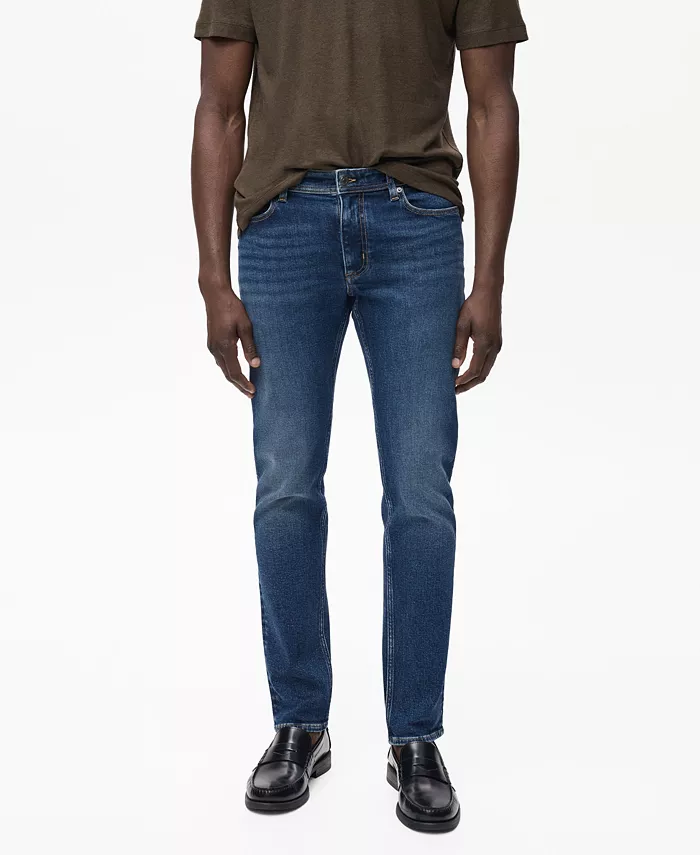 Мужские джинсы Jan в облегающем крое, потертые, темные MANGO, синий
Мужские джинсы Jan в облегающем крое, потертые, темные MANGO, синий