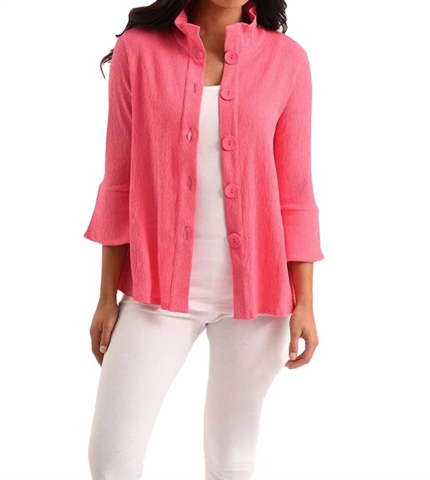 Куртка Kara 3/4 цвета фуксия french kyss
Куртка Kara 3/4 цвета фуксия french kyss