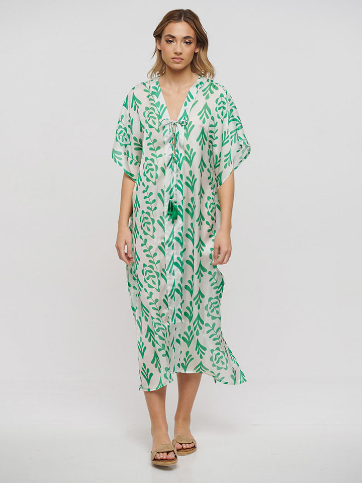 Длинное платье BLE, белый/зеленый
Длинное платье BLE, белый/зеленый