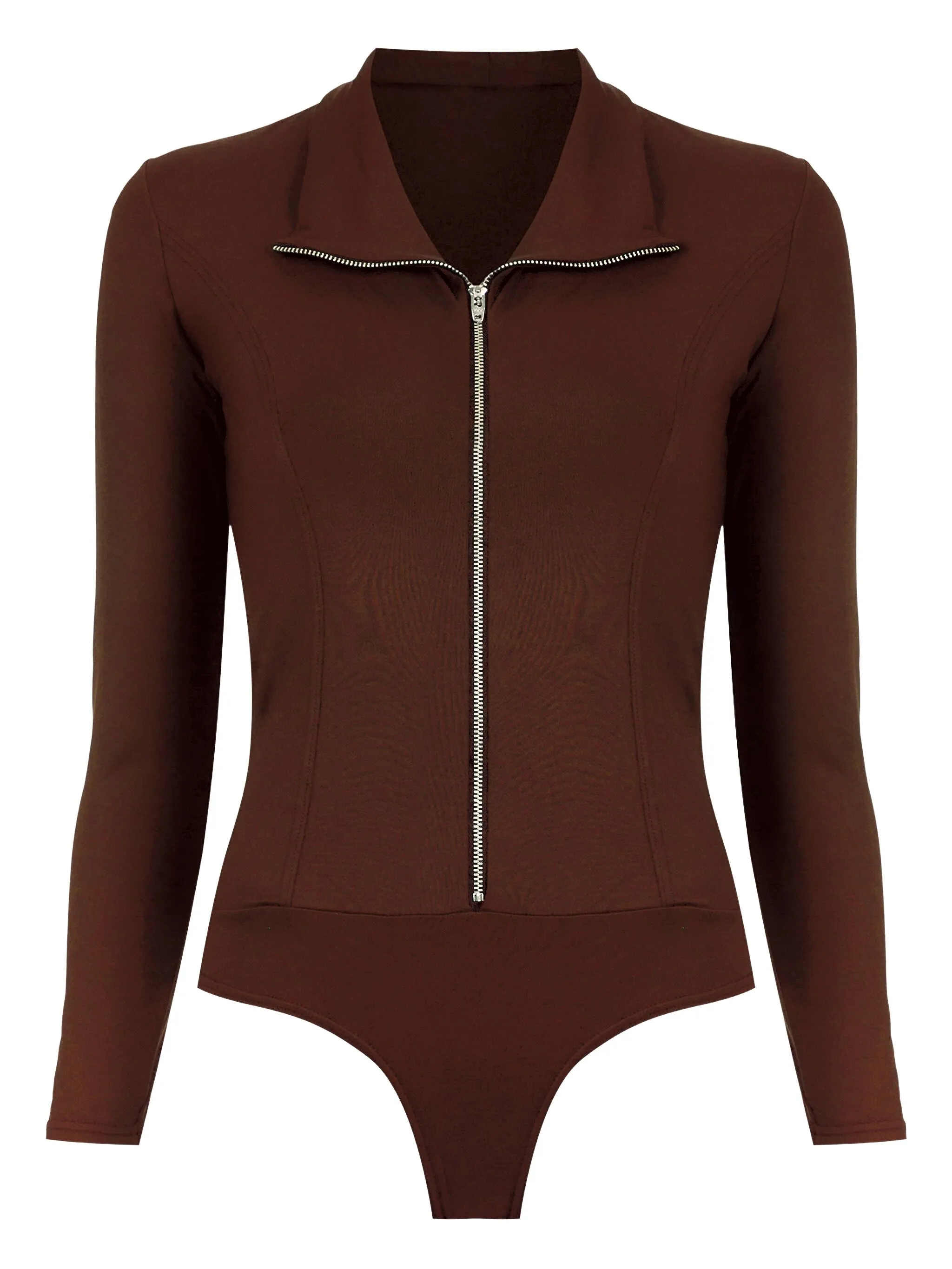 Боди с высоким воротником Amir Slama, коричневый
Боди с высоким воротником Amir Slama, коричневый