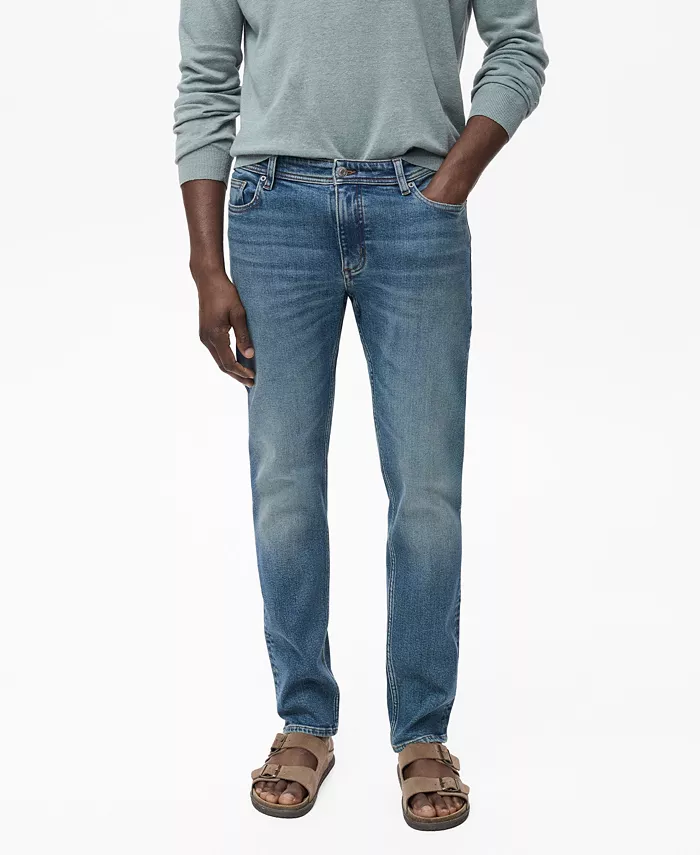 Мужские джинсы Jan Slim-Fit выцветшие средняя стирка Mango, синий
Мужские джинсы Jan Slim-Fit выцветшие средняя стирка Mango, синий