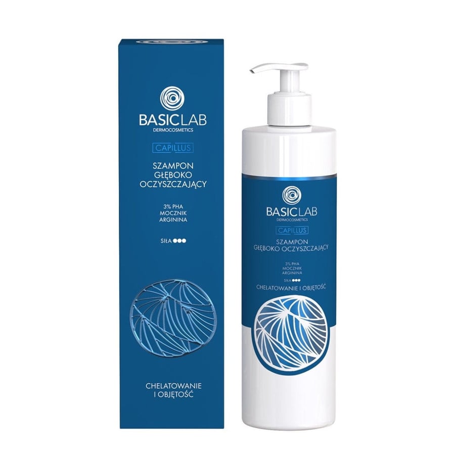BasicLab, Шампунь для глубокого очищения с 3% PHA, мочевиной и аргинином, хелатированием и объемом, 300 мл
BasicLab, Шампунь для глубокого очищения с 3% PHA, мочевиной и аргинином, хелатированием и объемом, 300 мл