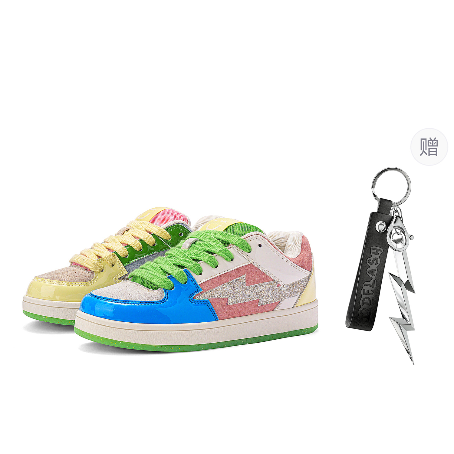 MINISO Лайтнинг M серия Лоу Топ скейтборд обувь Унисекс - Непарные розовый зеленый (с брелоком), цвет Mismatched Pink Green (with Keychain)
MINISO Лайтнинг M серия Лоу Топ скейтборд обувь Унисекс - Непарные розовый зеленый (с брелоком), цвет Mismatched Pink Green (with Keychain)