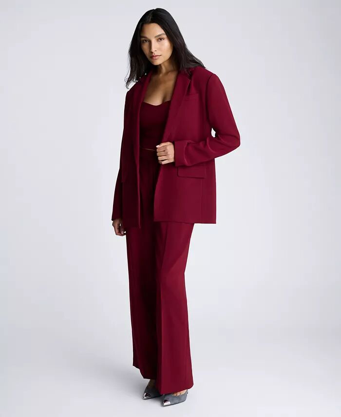 Женская куртка бойфренда Urban Stretch на одной пуговице, топ-бюстье с вырезом сердечком и широкие брюки с высокой талией и застежкой-гулькой спереди Kenneth Cole, красный
Женская куртка бойфренда Urban Stretch на одной пуговице, топ-бюстье с вырезом сердечком и широкие брюки с высокой талией и застежкой-гулькой спереди Kenneth Cole, красный