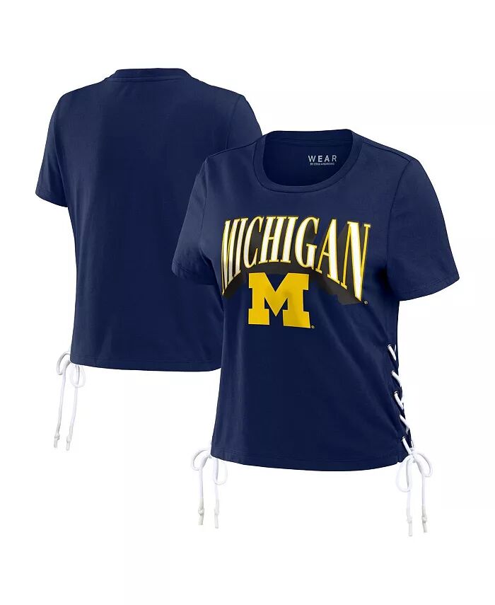 Женская темно-синяя футболка Michigan Wolverines Side Lace-Up Modest Crop WEAR by Erin Andrews
Женская темно-синяя футболка Michigan Wolverines Side Lace-Up Modest Crop WEAR by Erin Andrews