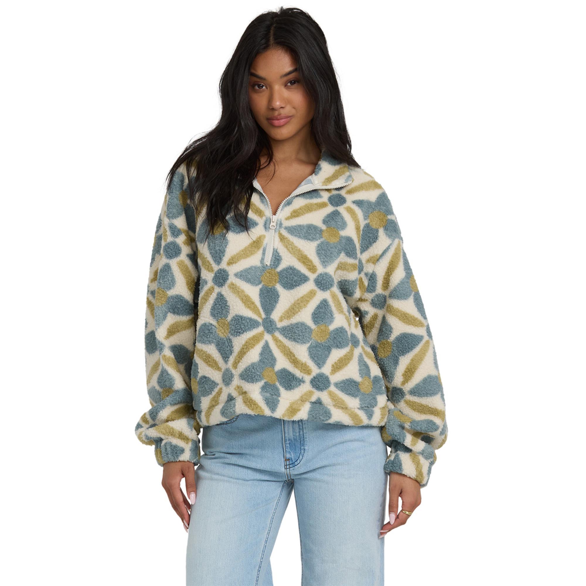 Женская флисовая куртка All The Time Sherpa с половинной молнией Billabong, Mineral Blue
Женская флисовая куртка All The Time Sherpa с половинной молнией Billabong, Mineral Blue