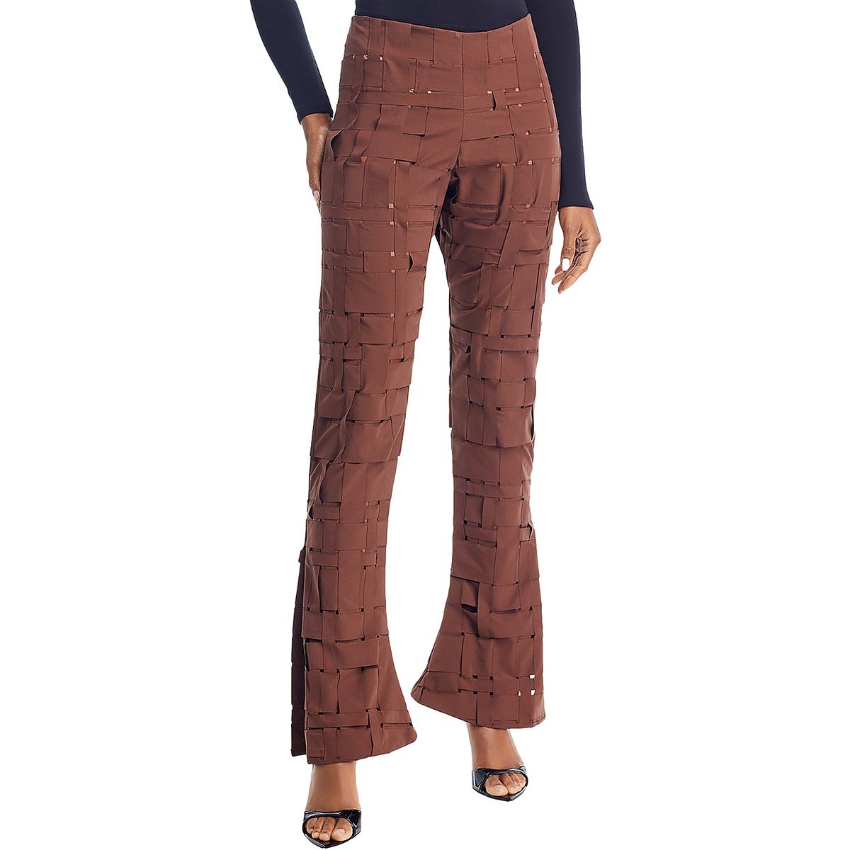 Женские прямые брюки с высокой талией и разрезом по низу A.W.A.K.E MODE, коричневый
Женские прямые брюки с высокой талией и разрезом по низу A.W.A.K.E MODE, коричневый