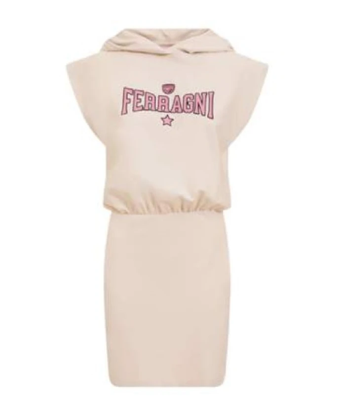 Бежевое платье с короткими рукавами от Chiara Ferragni Chiara Ferragni Collection, бежевый
Бежевое платье с короткими рукавами от Chiara Ferragni Chiara Ferragni Collection, бежевый