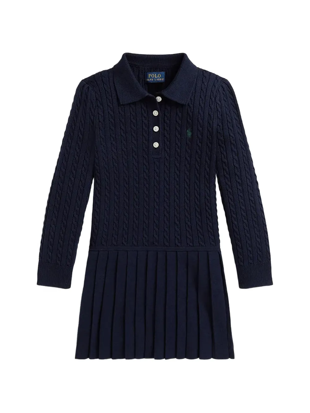 Платье с вышитым логотипом Polo Ralph Lauren Kids, синий
Платье с вышитым логотипом Polo Ralph Lauren Kids, синий