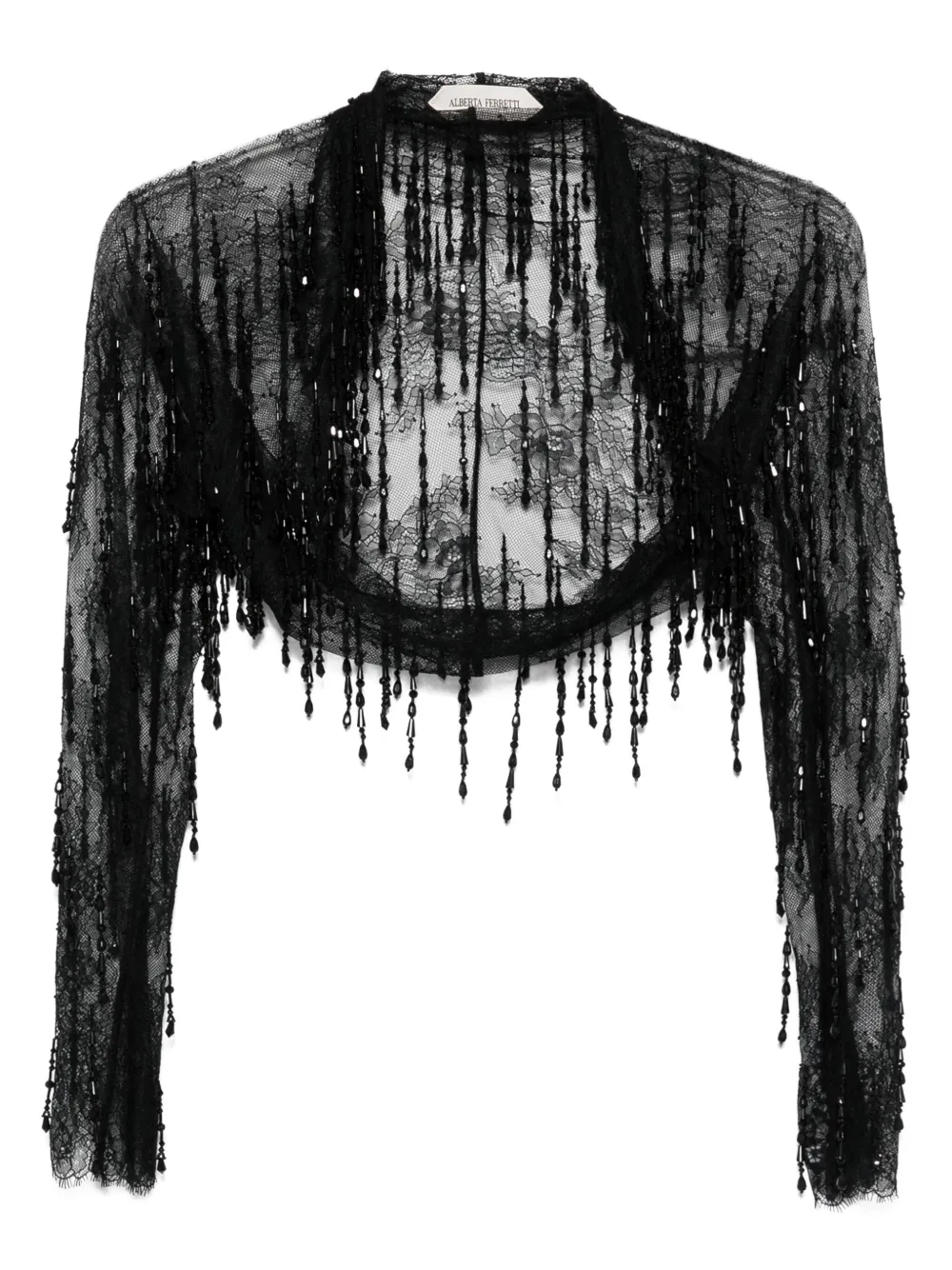 Жакет с пайетками и бахромой Alberta Ferretti, черный
Жакет с пайетками и бахромой Alberta Ferretti, черный